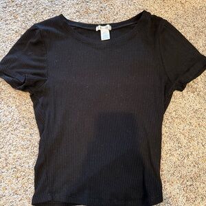 Bozzolo Black Fitted Short Sleeve T-Shirt